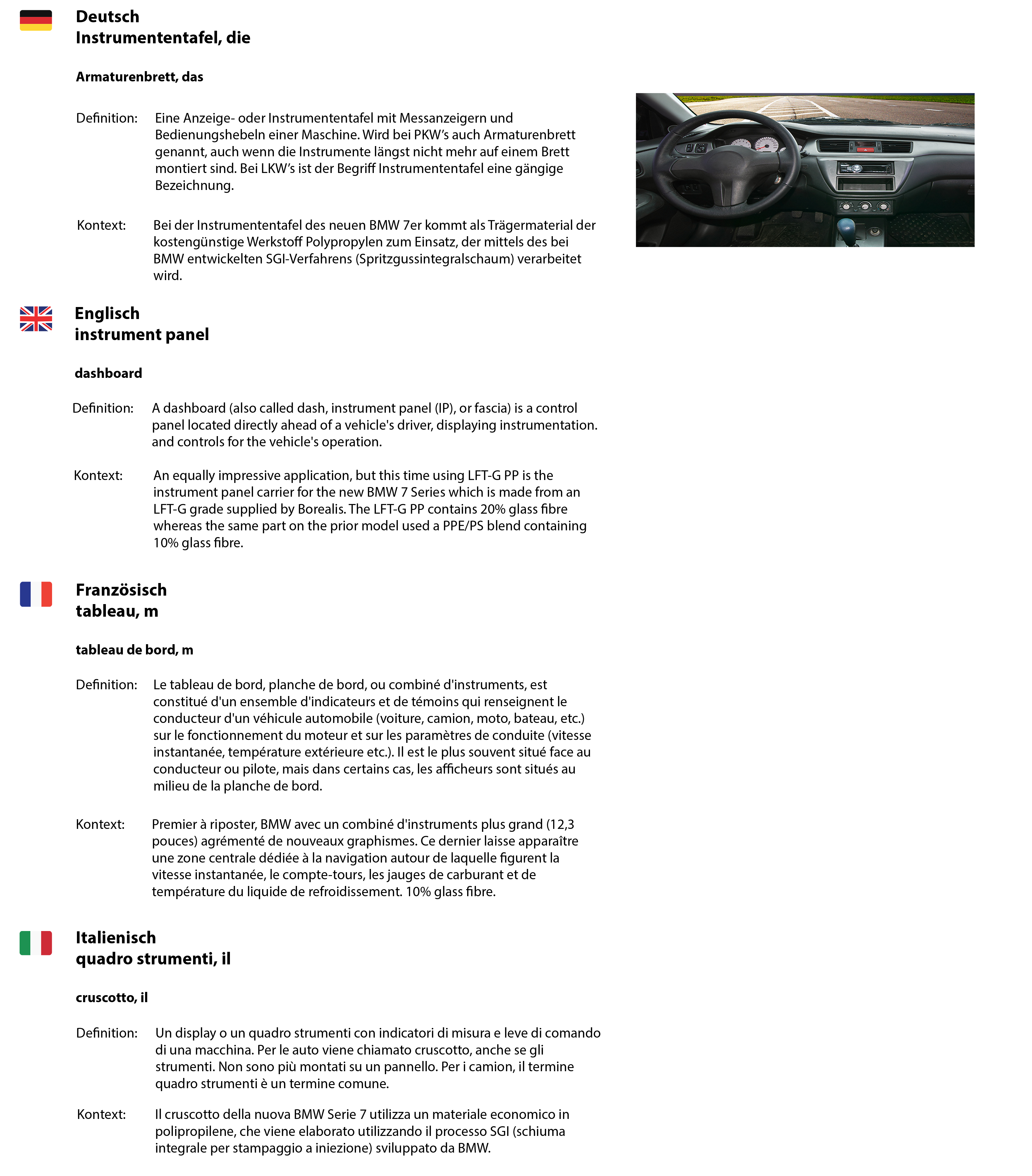 Multi-lingual-glossary